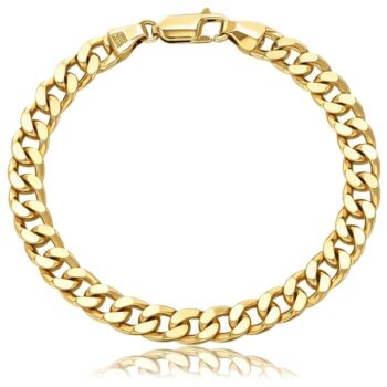 Tömör pancer arany unisex karkötő