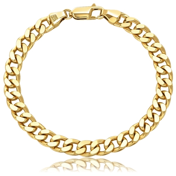 Tömör pancer arany unisex karkötő