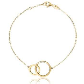 sarga-arany-karkoto-16 Sárga arany karkötő összekapcsolt karikával