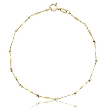 sarga-arany-karkoto-17 Sárga arany vékony fantázia karkötő