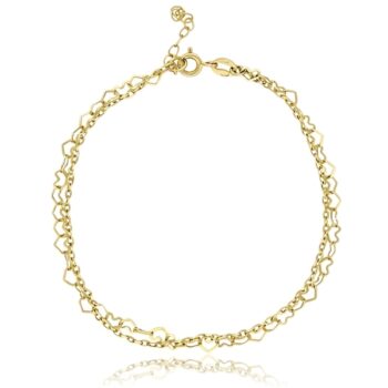 sarga-arany-karkoto-2 Sárga arany dupla karkötő