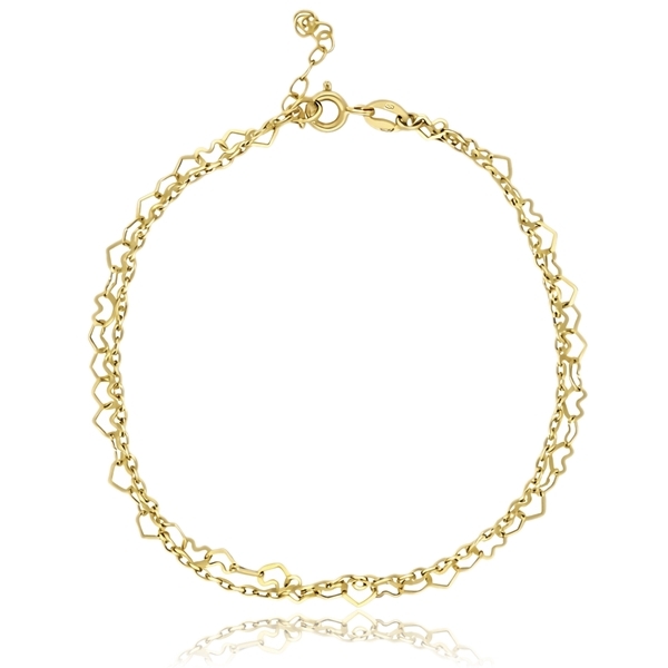 Sárga arany dupla karkötő