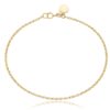 Sárga arany anker női karkötő