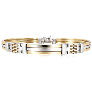 Kétszínű arany férfi karreif