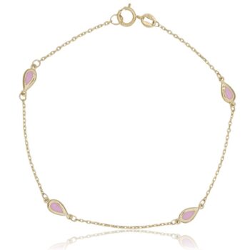 sarga-arany-karkoto-arany-karlanc-4 Sárga arany karkötő rózsakvarccal