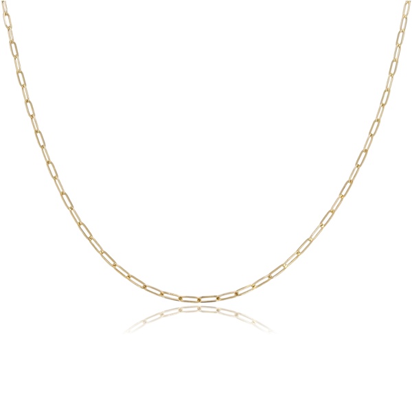 sarga-arany-nyaklanc-3-1 Vékony sárga arany paperclip nyaklánc
