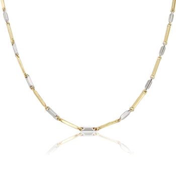 sarga-arany-nyaklanc-7 Kétszínű arany nyaklánc