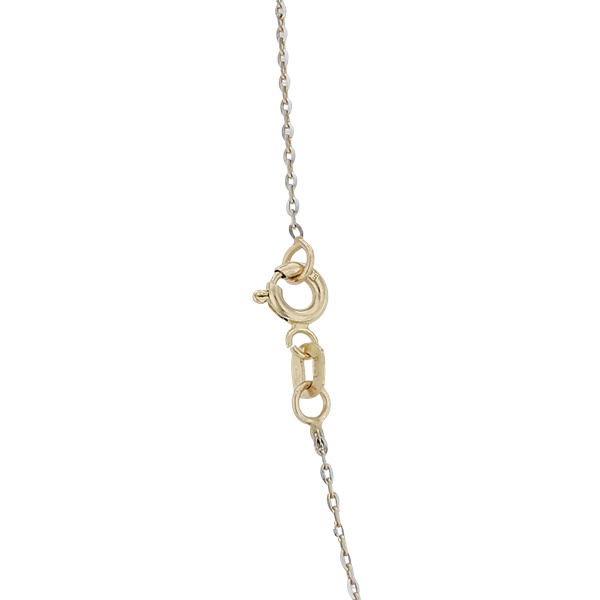 Vékony sárga arany anker nyaklánc