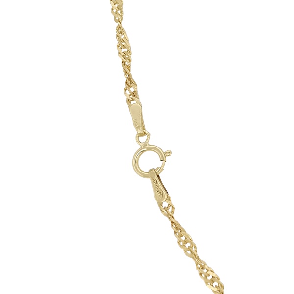 sarga-arany-nyaklanc-8 Arany női szingapuri nyaklánc