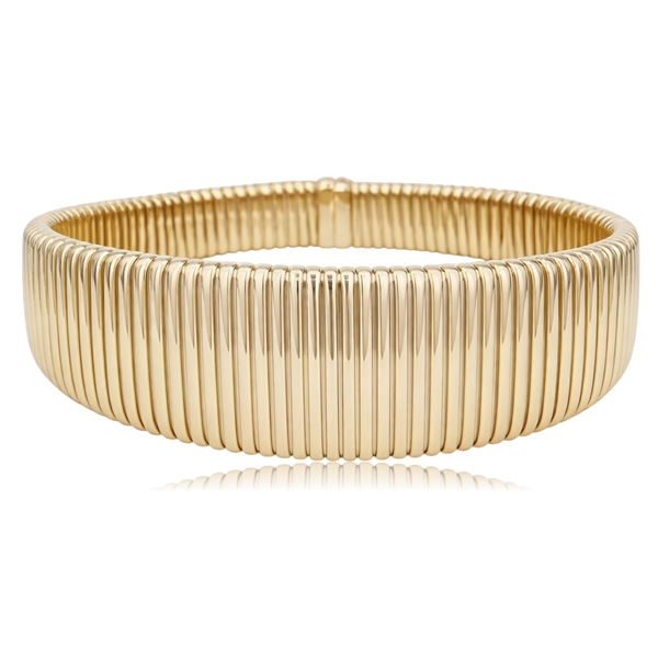 Széles női arany karperec