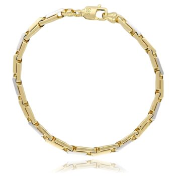 vastag-arany-karkoto-3 Vastag férfi kétszínű arany karkötő