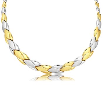 vastag-arany-nyaklanc (12) Szelvényes kétszínű arany női nyaklánc