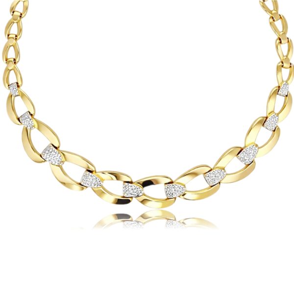 Szelvényes női arany nyaklánc