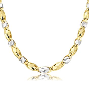 vastag-arany-nyaklanc (9) Kétszínű vastag arany női nyaklánc