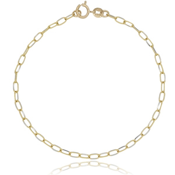 vekony-arany-karkoto Sárga arany ovális szemű karkötő