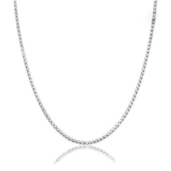 Vékony fehér arany Barbara nyaklánc