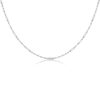 Vékony fehér arany anker nyaklánc