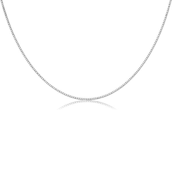 vekony-feher-arany-nyaklanc-9 Vékony fehér arany velencei kocka nyaklánc