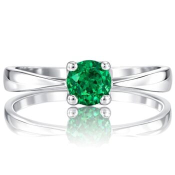 zold-koves-eljegyzesi-gyuru Fehér arany eljegyzési gyűrű zöld kővel