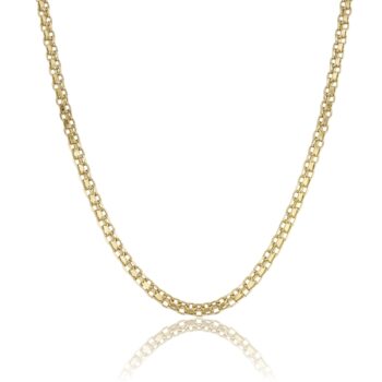arany-nyaklanc-7-1 Sárga arany kétsoros lapos Anker nyaklánc