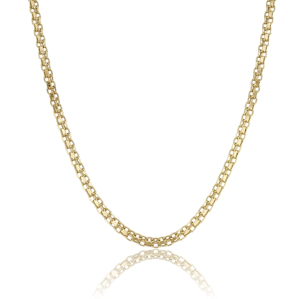 Sárga arany kétsoros lapos Anker nyaklánc