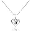 Fehér arany nyaklánc szív alakú medállal