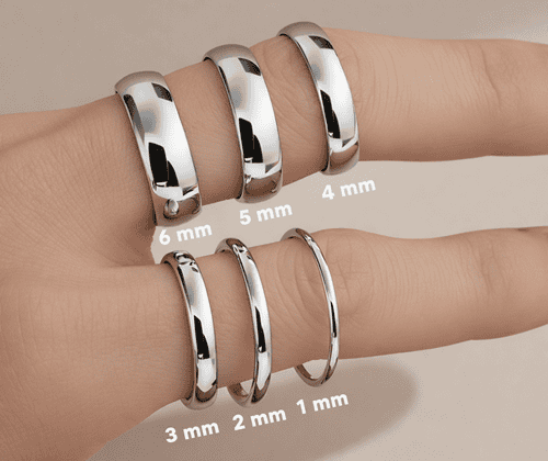 karikagyűrű szélességek