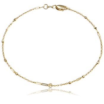 Vékony sárga arany női karkötő