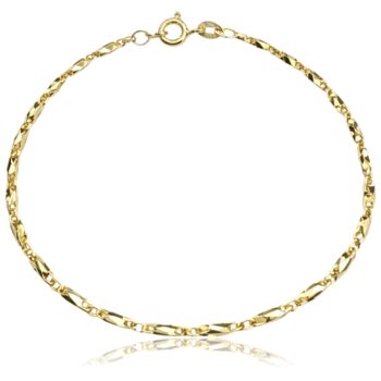 vekony-noi-arany-karlanc Sárga arany női karlánc csiszolt szemekkel