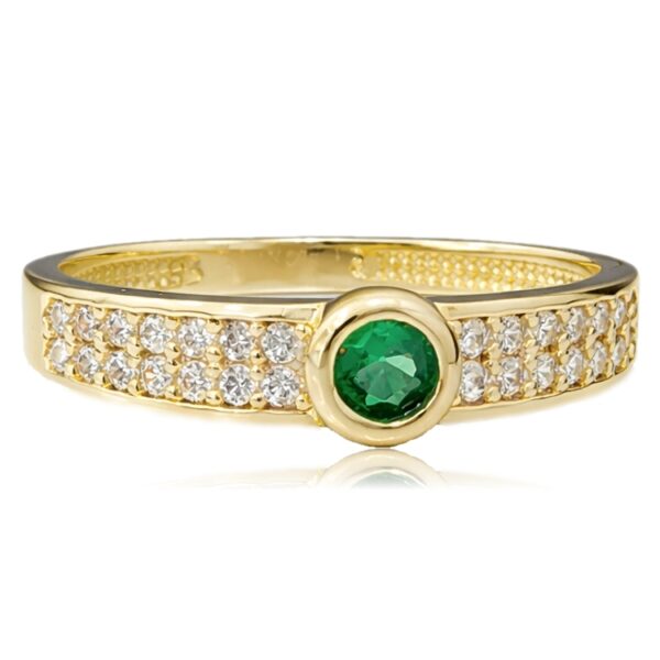 zold-koves-arany-eljegyzesi-gyuru Sárga arany zöld köves eljegyzési gyűrű