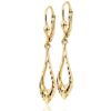 arany-logos-fulbevalo (3) Sárga arany áttört csepp lógós fülbevaló