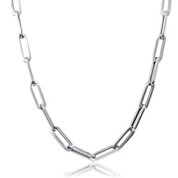 feher-arany-paperclip-nyaklanc Fehér arany paperclip nyaklánc