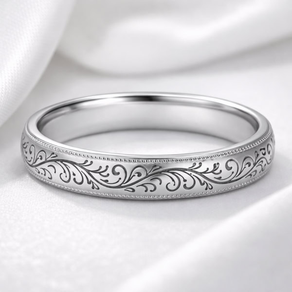 lézergravírozott karikagyűrű