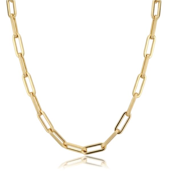 Sárga arany paperclip nyaklánc