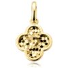 gyemant-vesett-virag-arany-medal Sárga arany Van Cleef medál