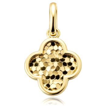 gyemant-vesett-virag-arany-medal Sárga arany Van Cleef medál