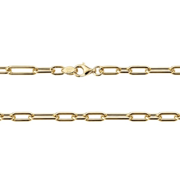 papaerclip-arany-nyaklanc-nagyitva Sárga arany paperclip nyaklánc